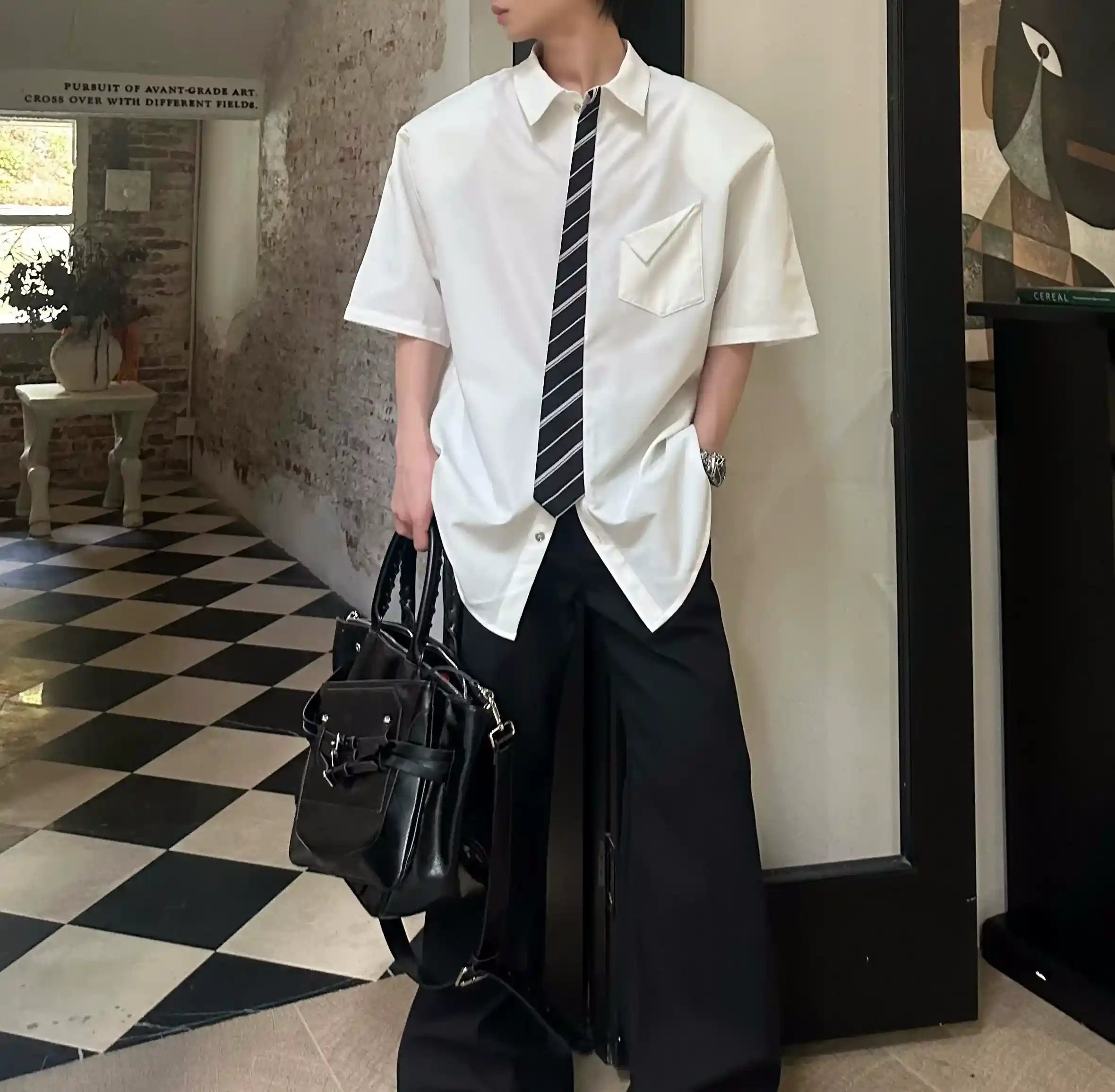 ショルダーパッドシャツ S106