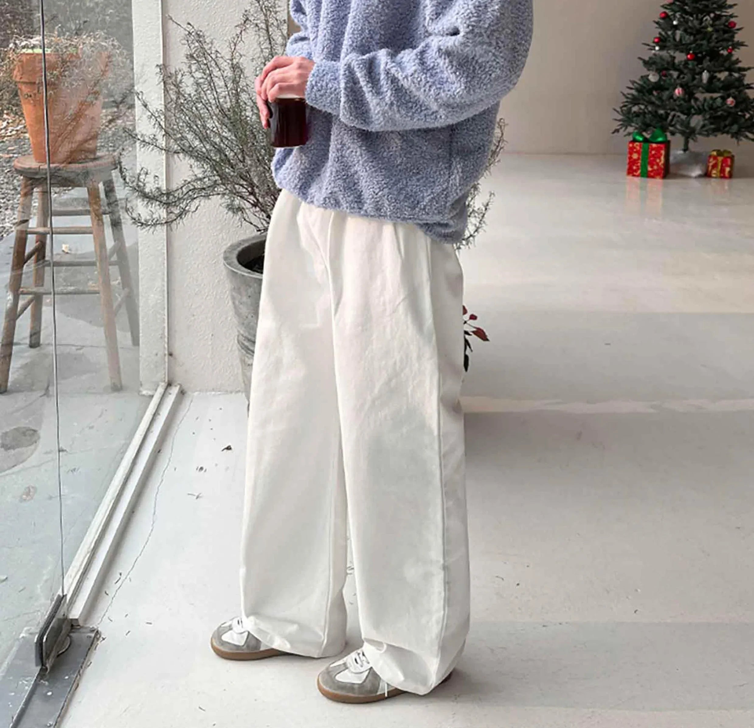 メンズ ハイウエストストレートパンツ J201