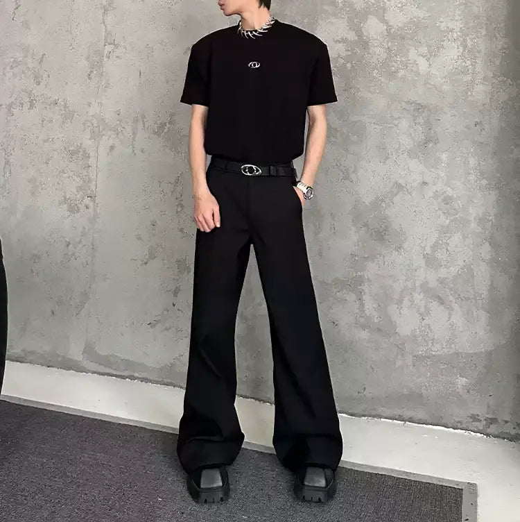 ロゴショルダーパッドTシャツ S109