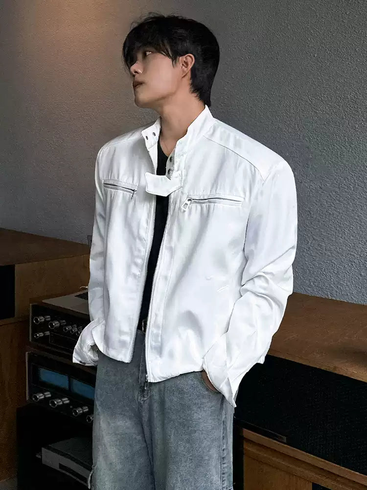 モードミニマルスタンドカラージャケット JC1907