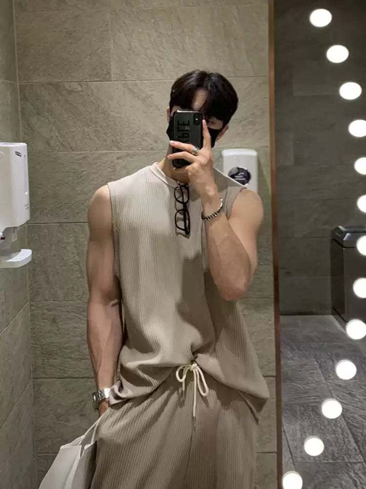 韓国スポーツ 無袖Tシャツ T301