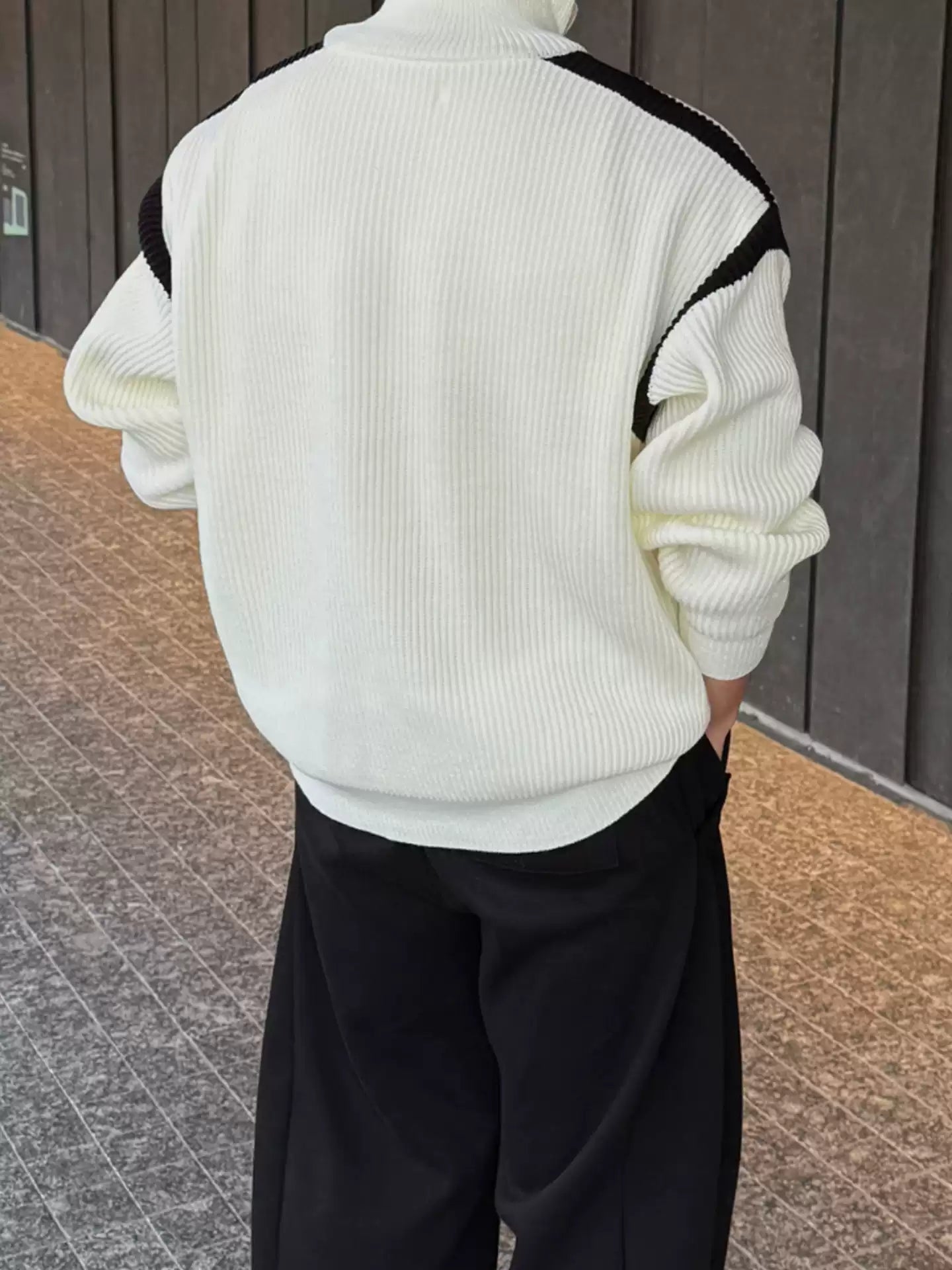 ダブルジップスタンドニット JC1901