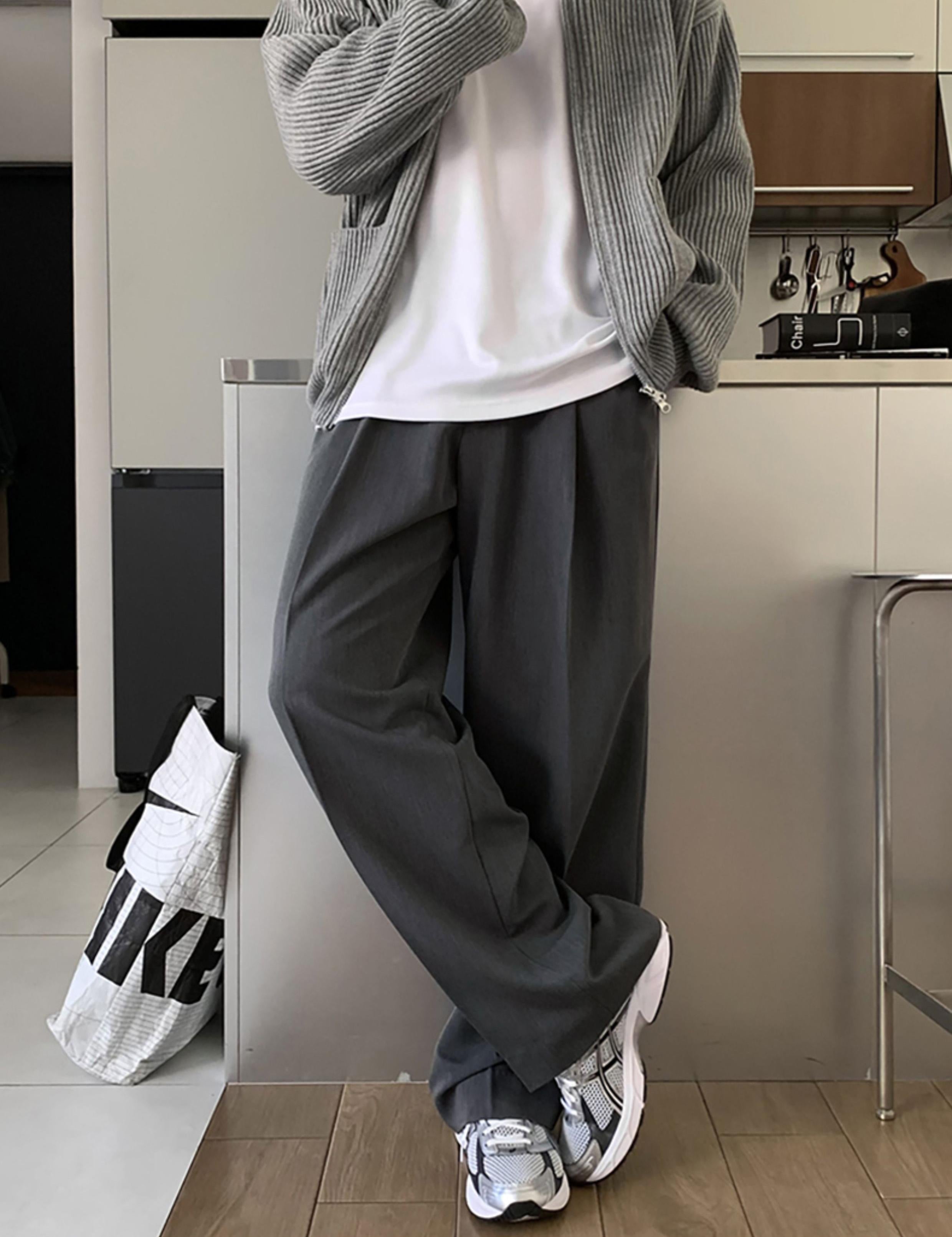 モードカジュアルストレートパンツ P401