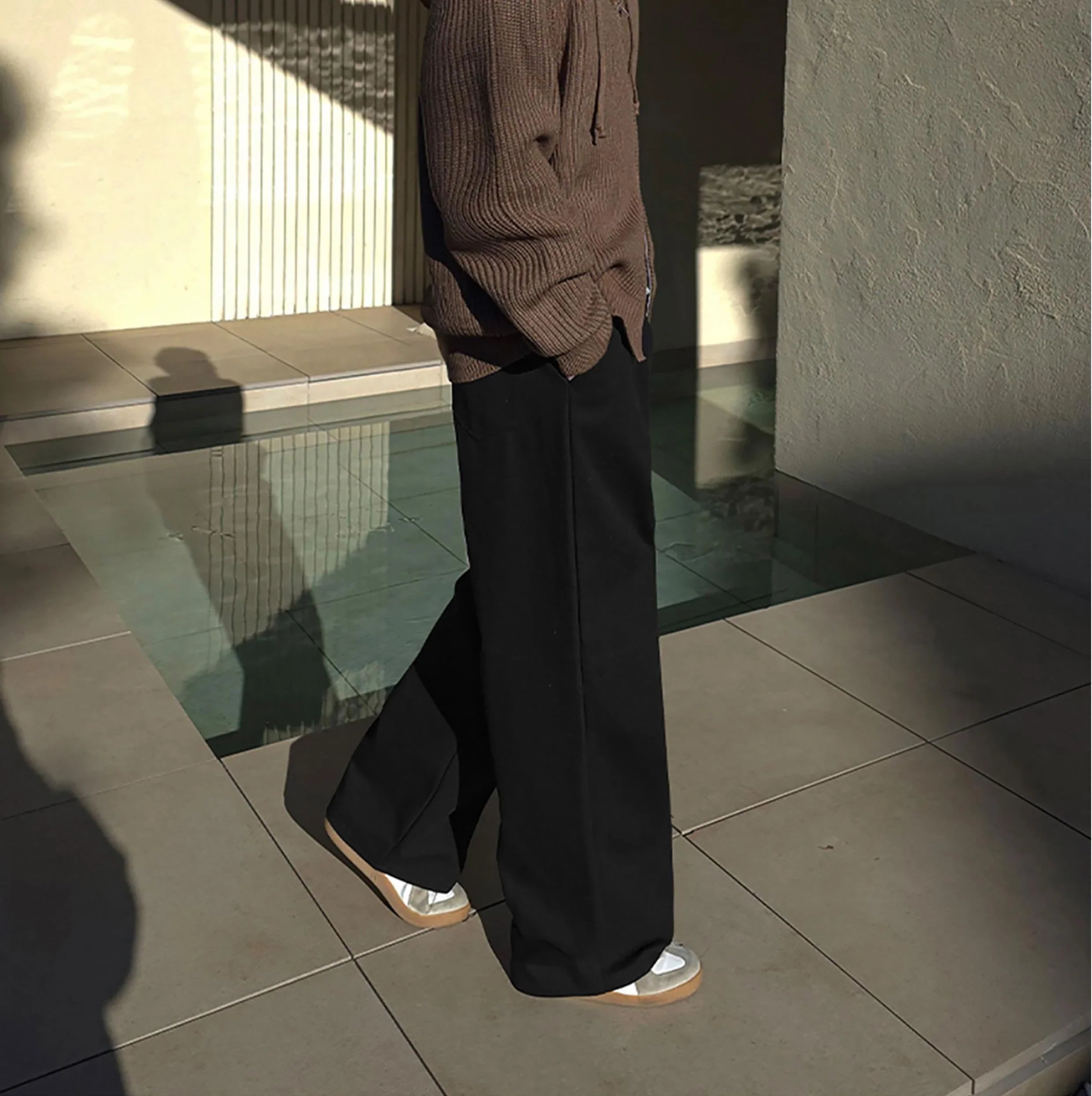 メンズ ハイウエストストレートパンツ J201