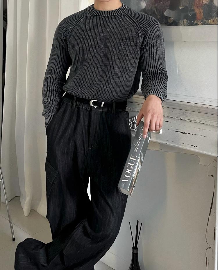 テクスチャークルーニット SW607