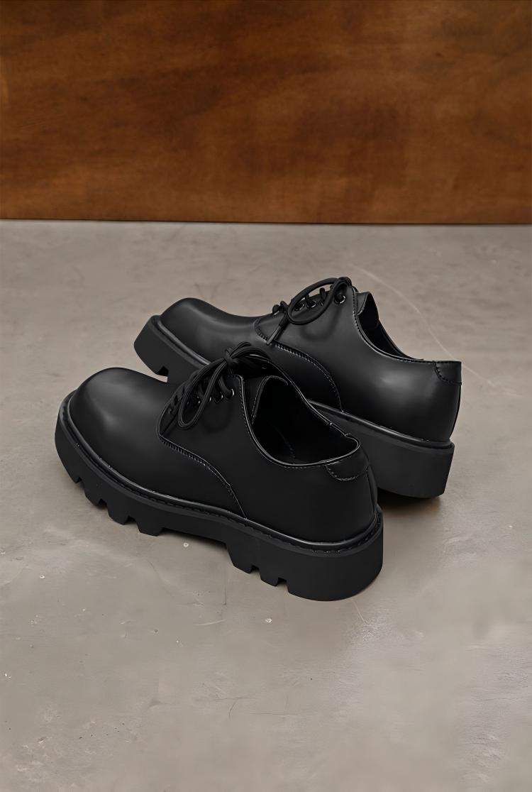 スクエアトゥダービーシューズ SHE101