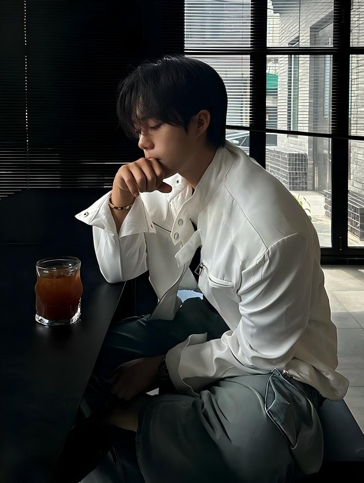 モードミニマルスタンドカラージャケット JC1907