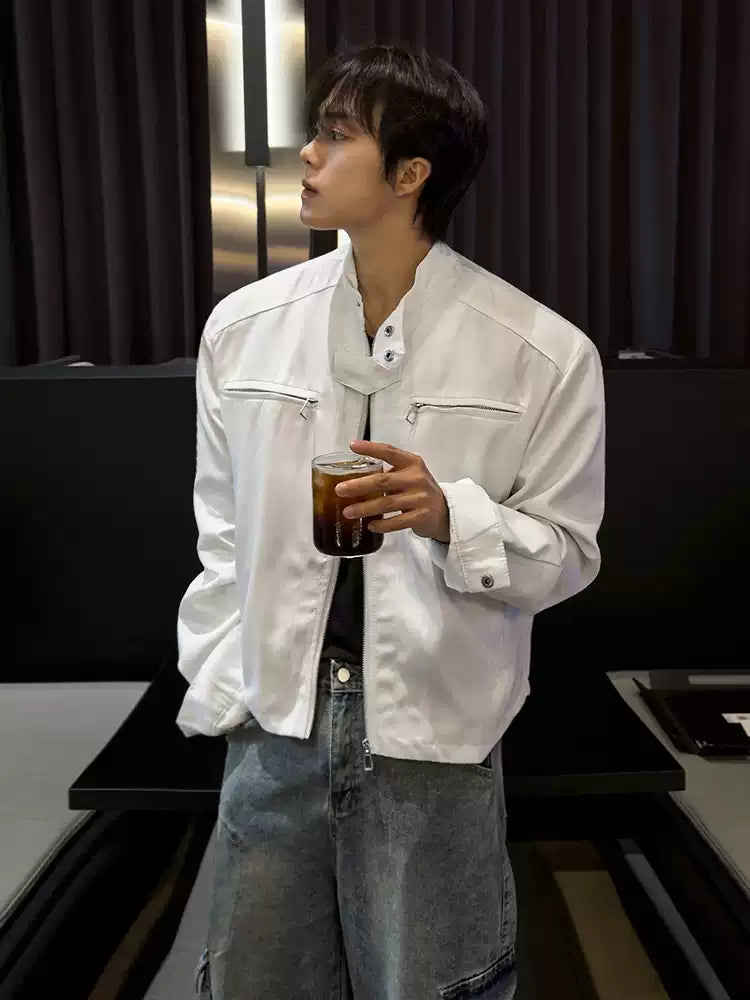 モードミニマルスタンドカラージャケット JC1907