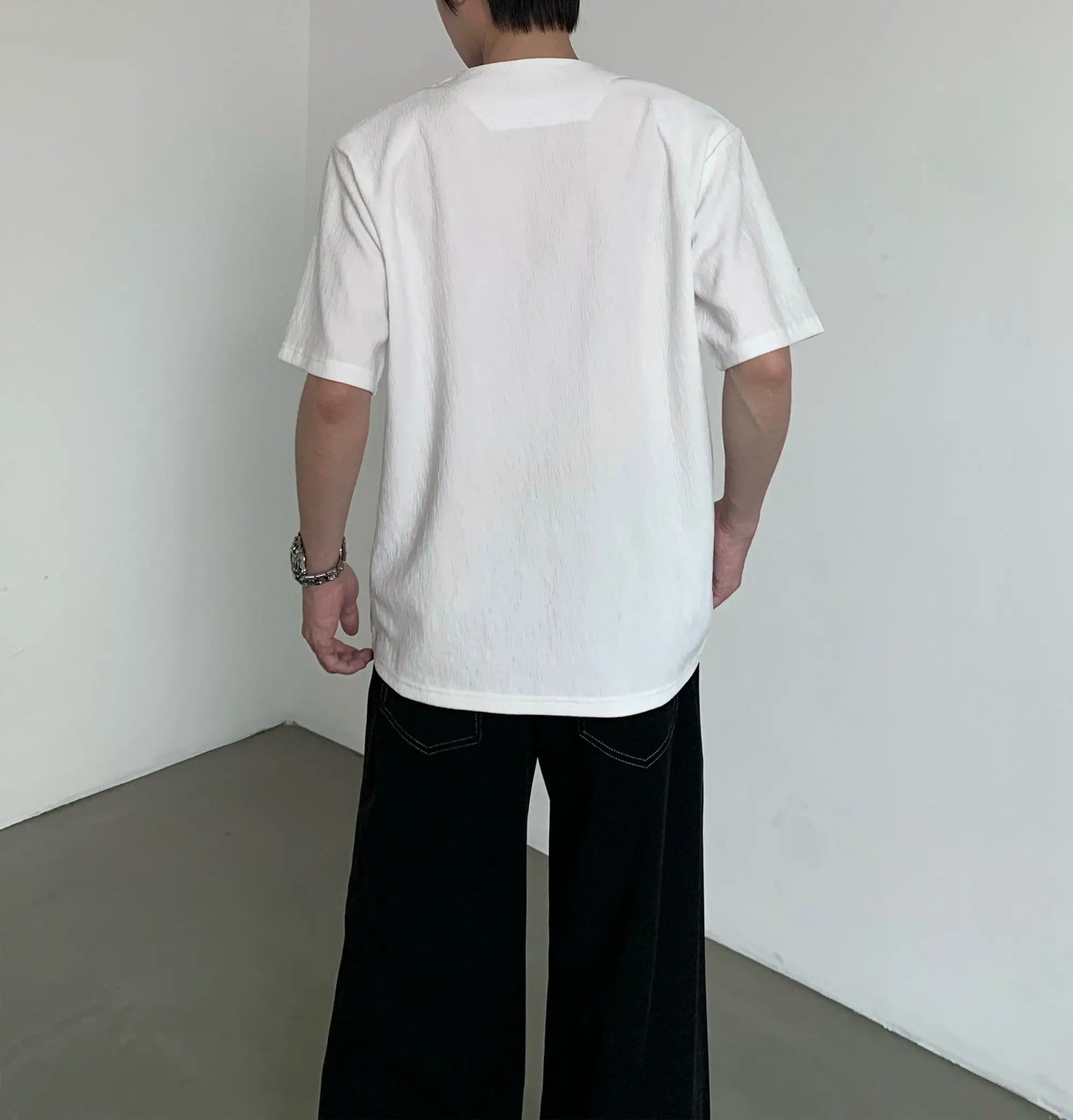 スキッパーVネックシャツ ST105