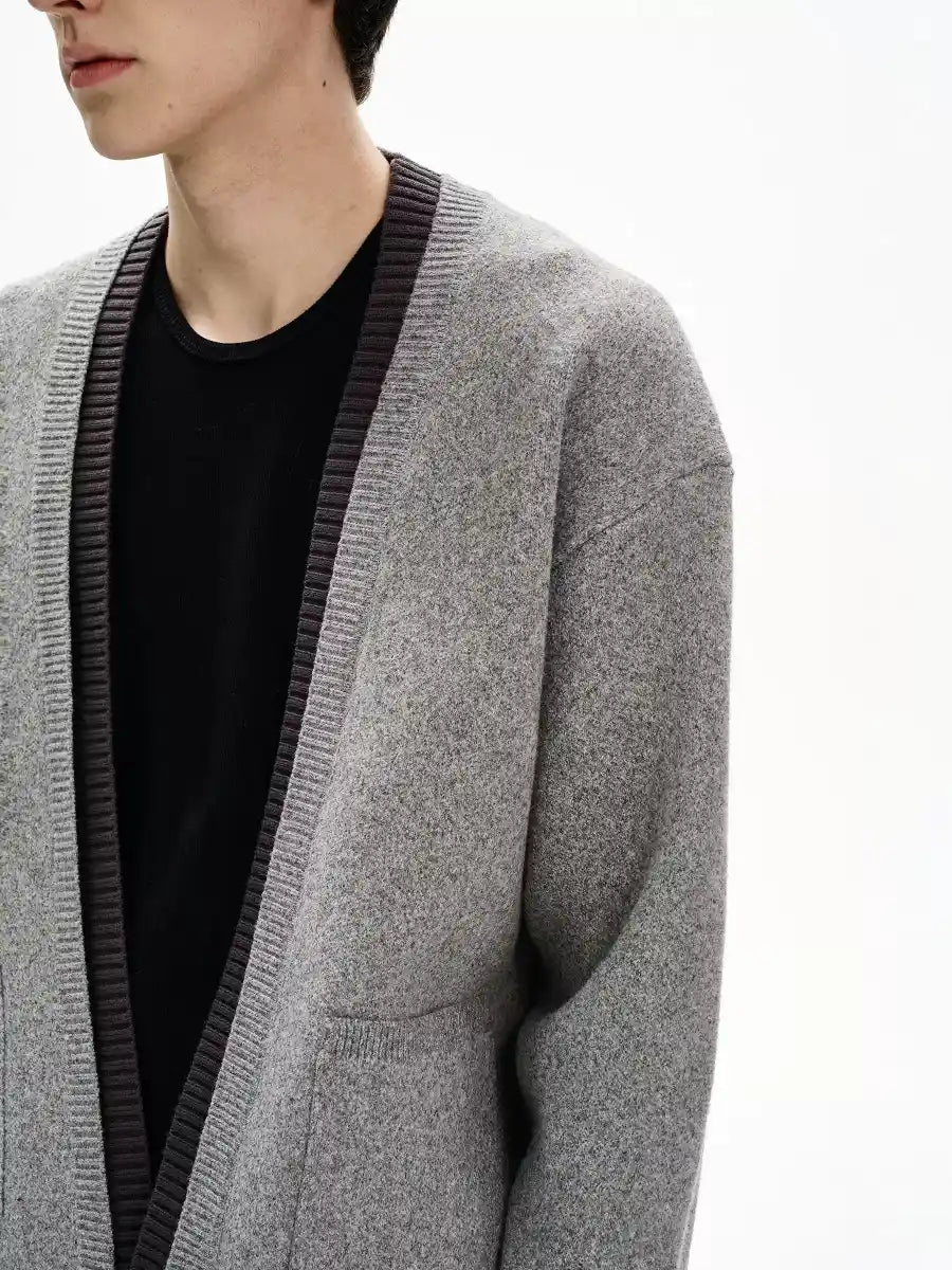 Vネックデザインカーディガン SW606