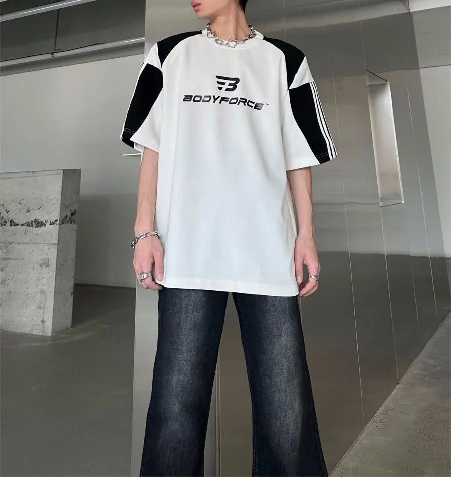 バイカラーショルダーTシャツ TS2033