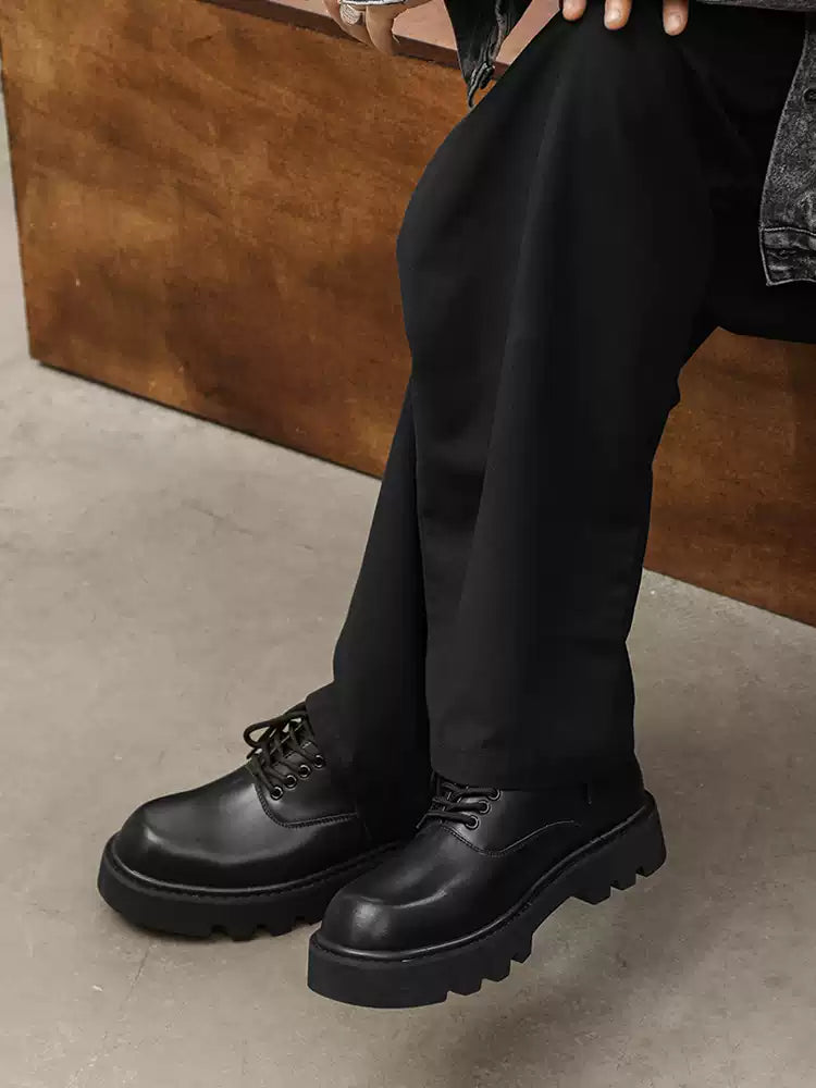 スクエアトゥダービーシューズ SHE101