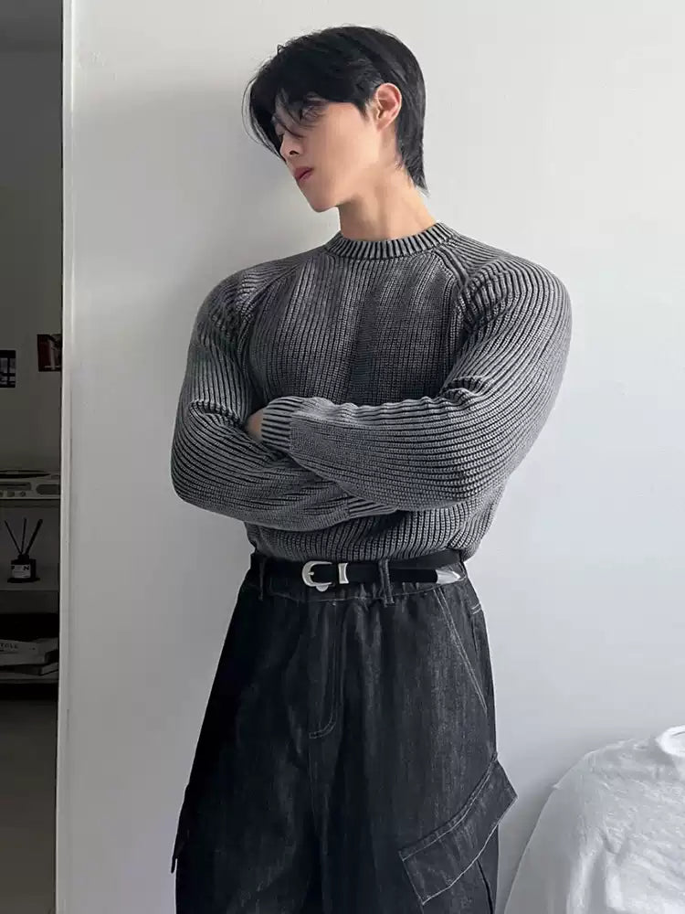 テクスチャークルーニット SW607