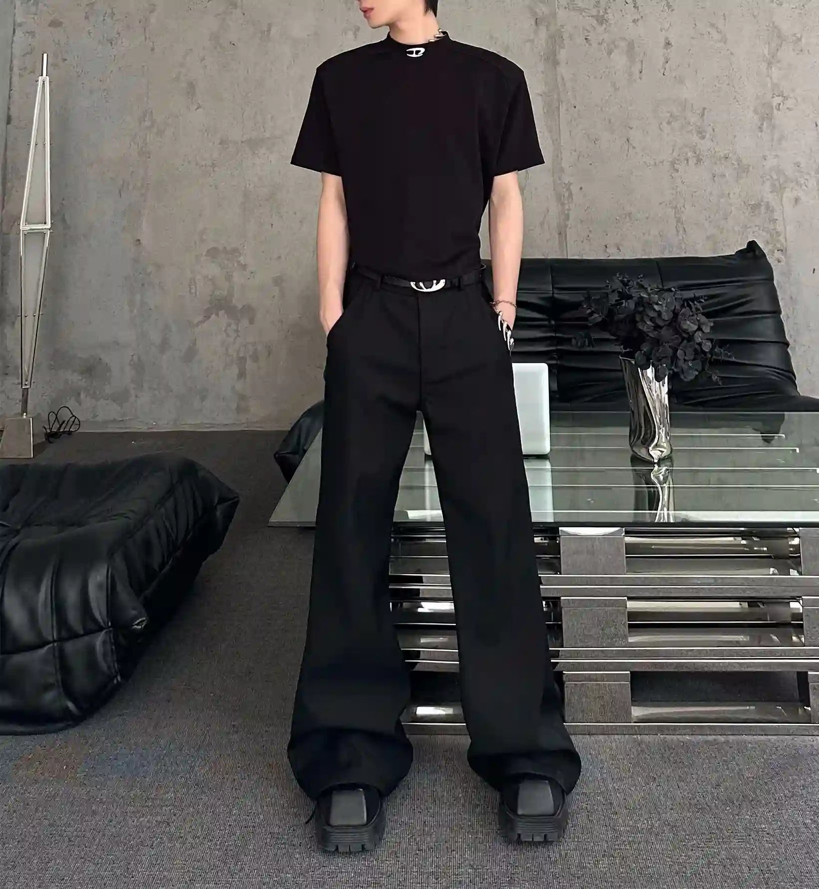 ショルダーパッドTシャツ S1401