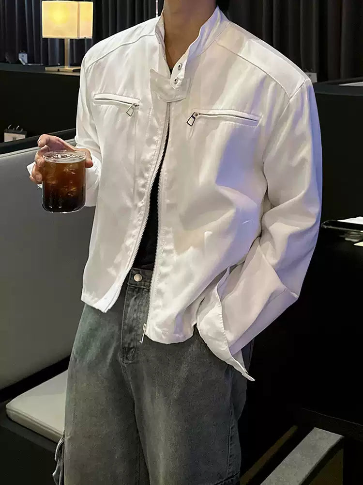 モードミニマルスタンドカラージャケット JC1907