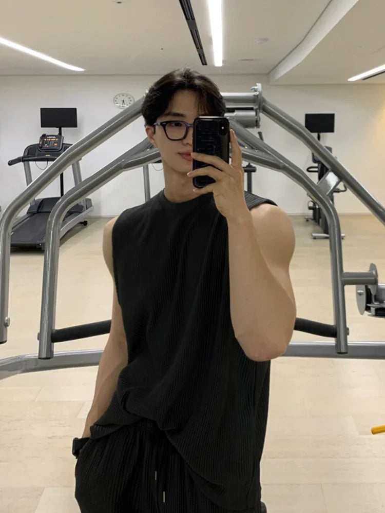 韓国スポーツ 無袖Tシャツ T301