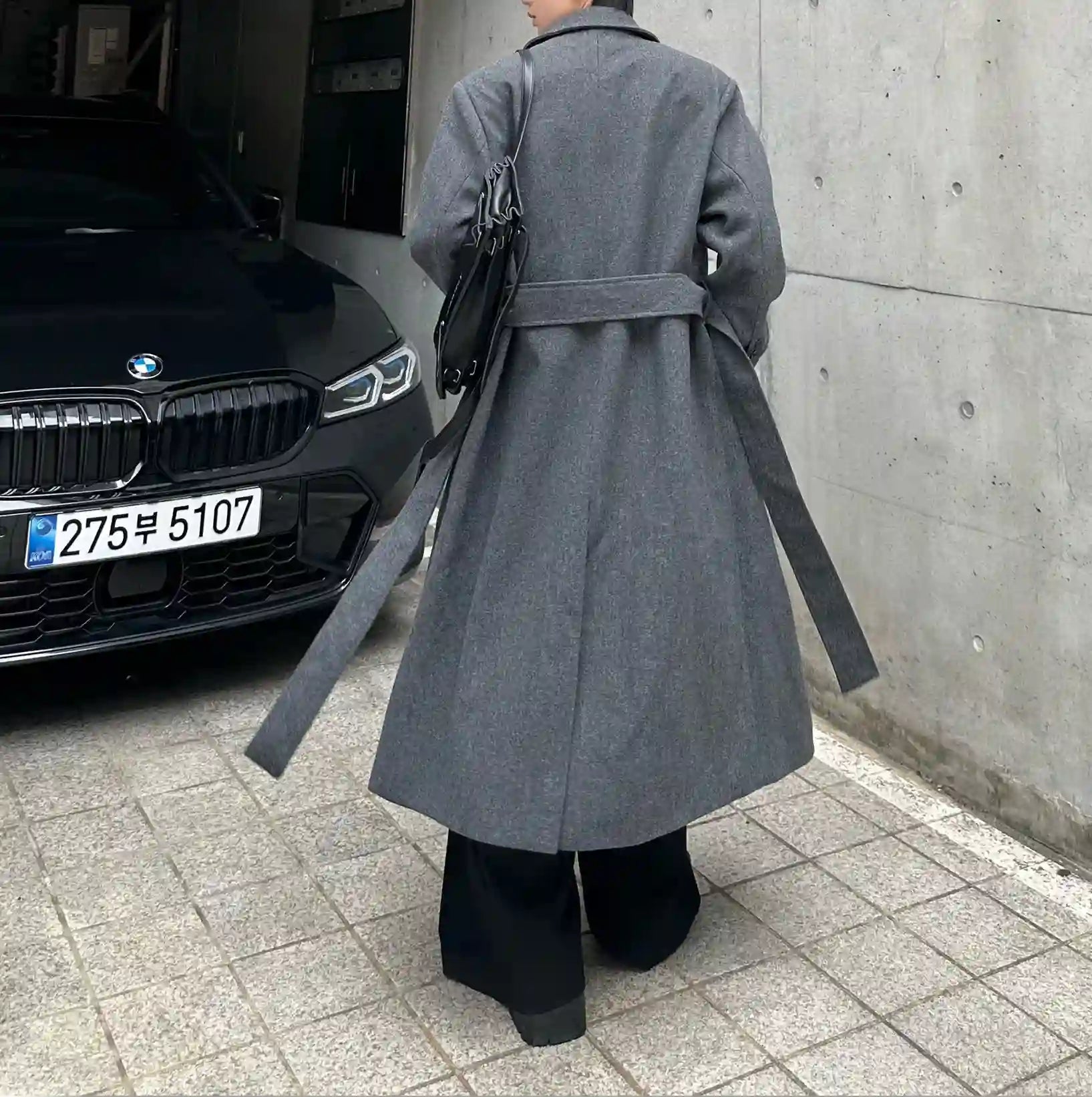 シェイプドロングコート WB202