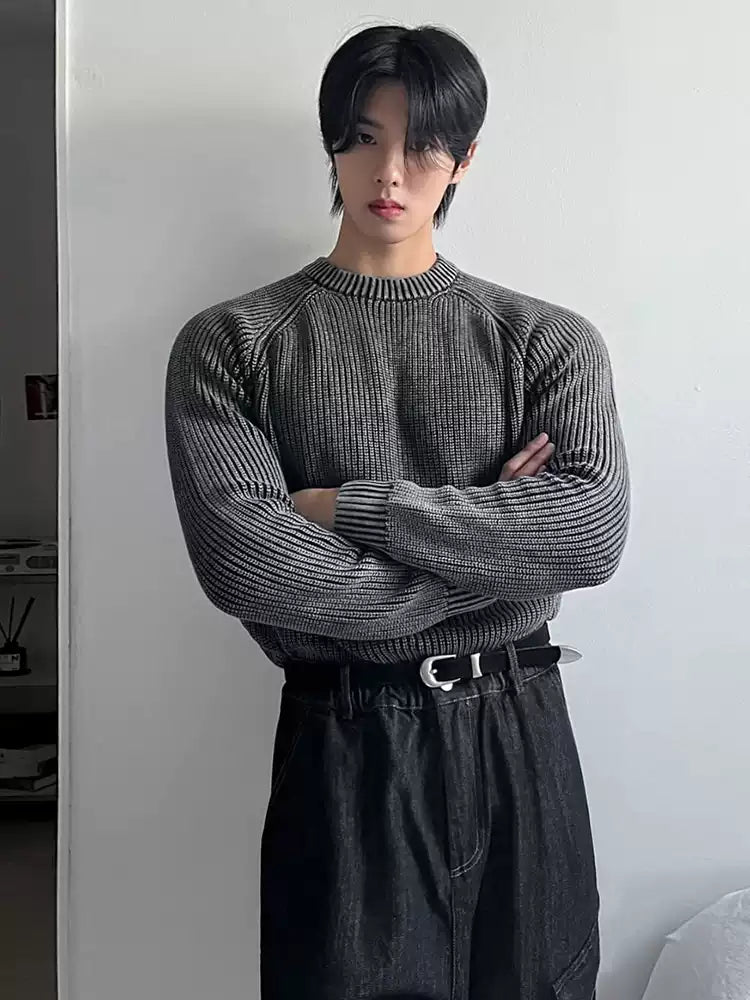 テクスチャークルーニット SW607